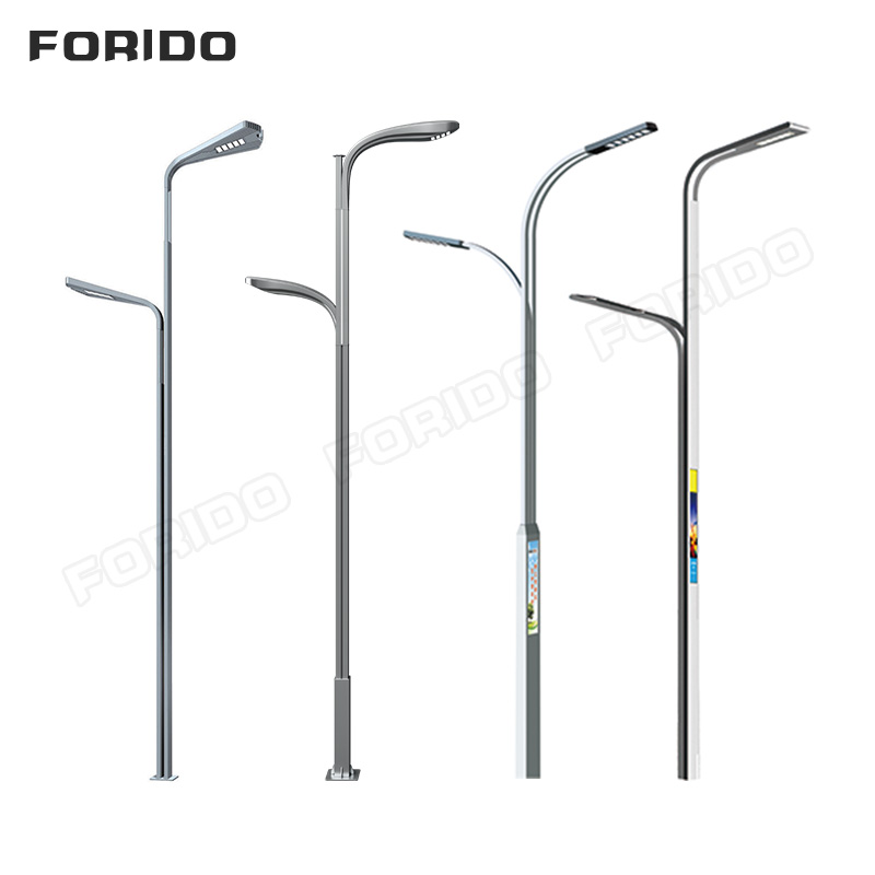 Street lamps with dual power supply from the mains electricity