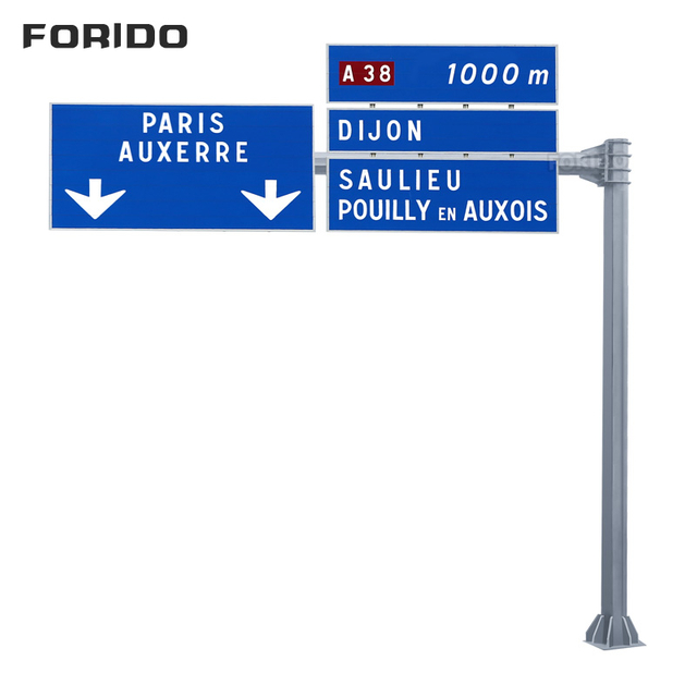 F Pole Single Cantilever Sign