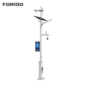 Wind-Solar Hybrid Smart Street Light with Integrated Display and Monitoring System