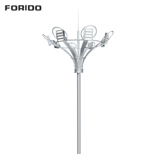 Fixed Flower Shaped Lamp Panel Pole Light