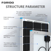 N-type Monocrystalline Silicon Bifacial Half-cell Solar Panel 560-580W