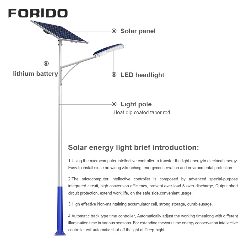 Split-Type Solar Street Light (Single Arm)
