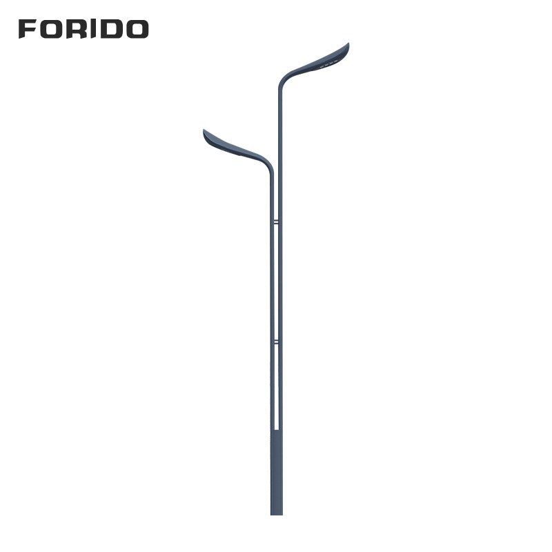 Street lamps with dual power supply from the mains electricity