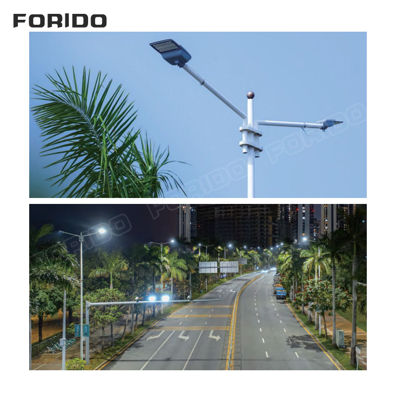 Double-arm street lamp