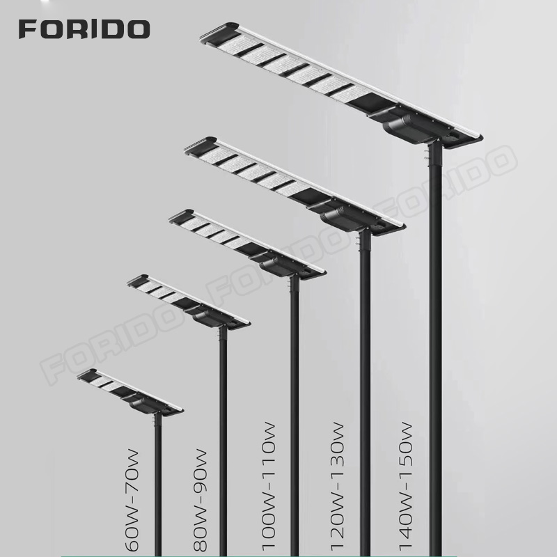 100W Integrated Solar Street Lamp Lamp Head
