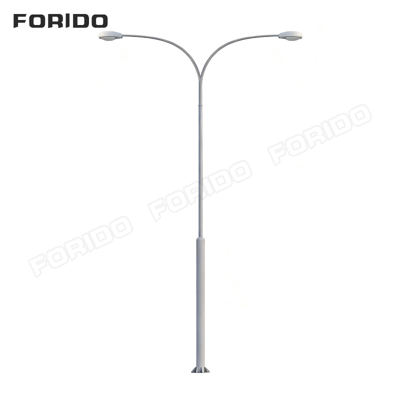 LED single-arm self-bending arm street lamp