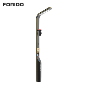 Streamlined Single-arm Smart Street Light with Integrated Display And Surveillance System