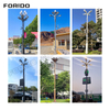 Floral Smart Street Light with Integrated Display And Monitoring System