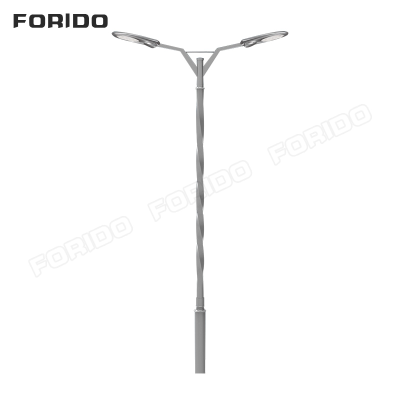 LED double-arm street lamp