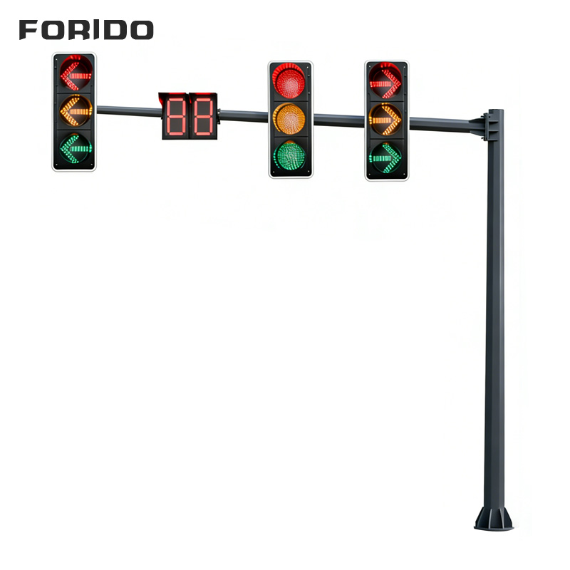 F Pole Single Cantilever Signal Light