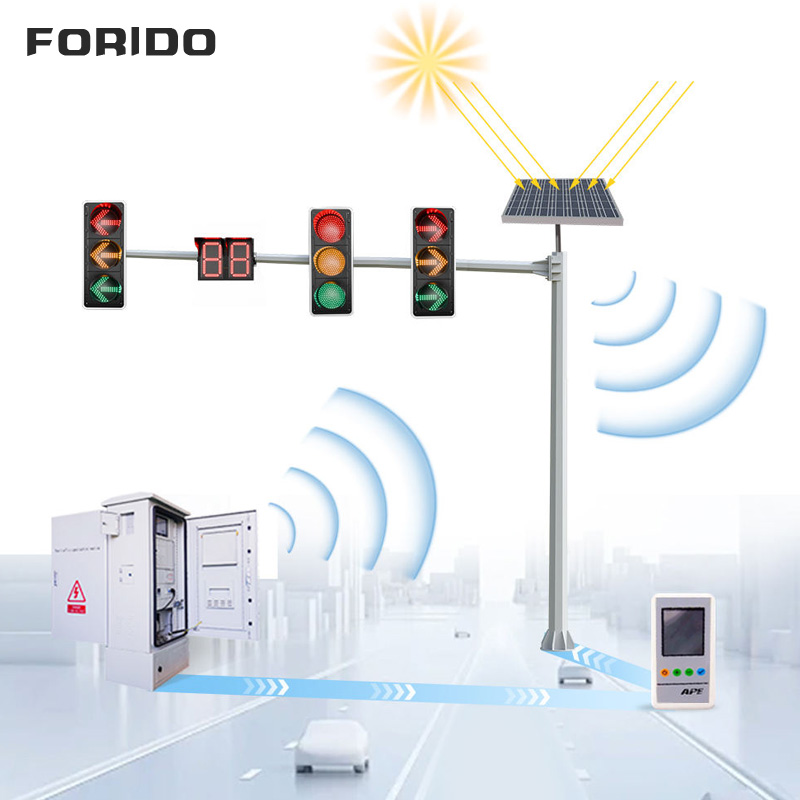 Solar F Pole Single Cantilever Signal Light