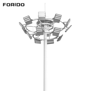 Liftable Round Lamp Panel High Pole Light