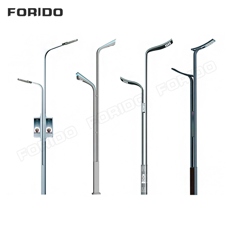 Street lamps with dual power supply from the mains electricity