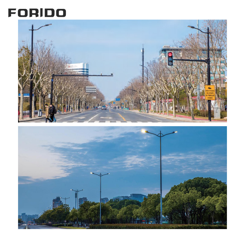 Double-arm street lamp