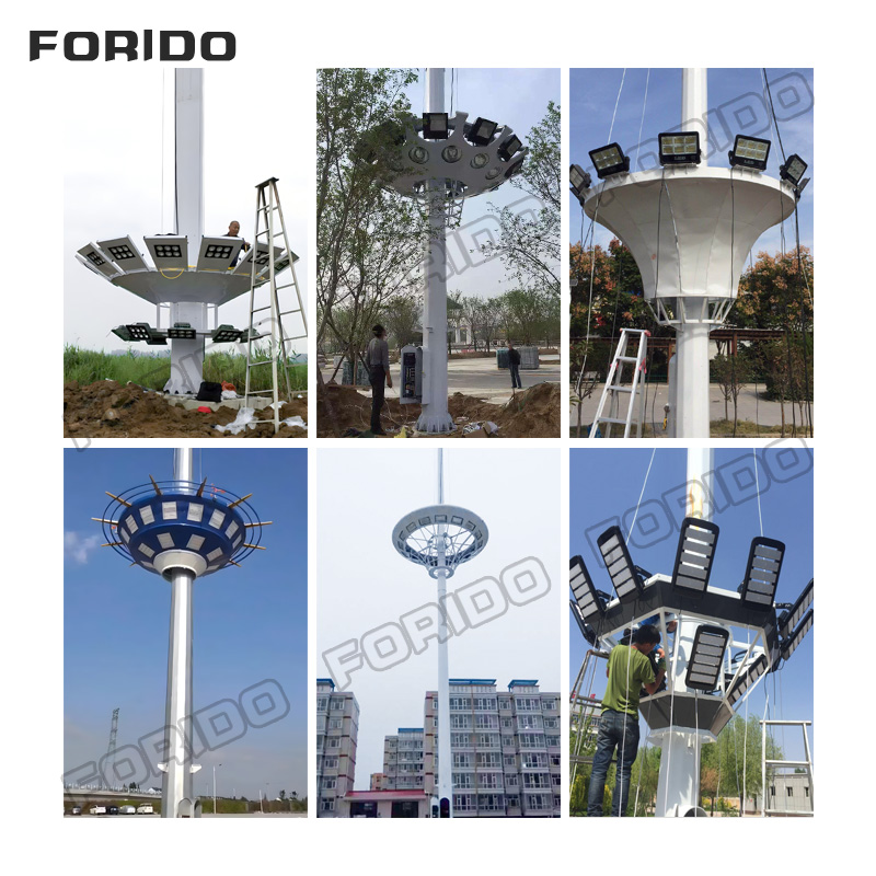Liftable UFO Lamp Panel High Pole Light