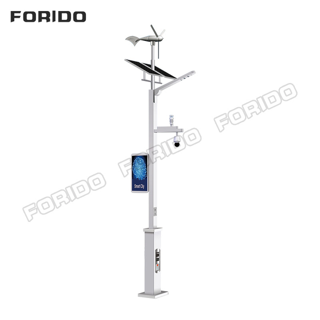 Wind-Solar Hybrid Smart Street Light with Integrated Display and Monitoring System
