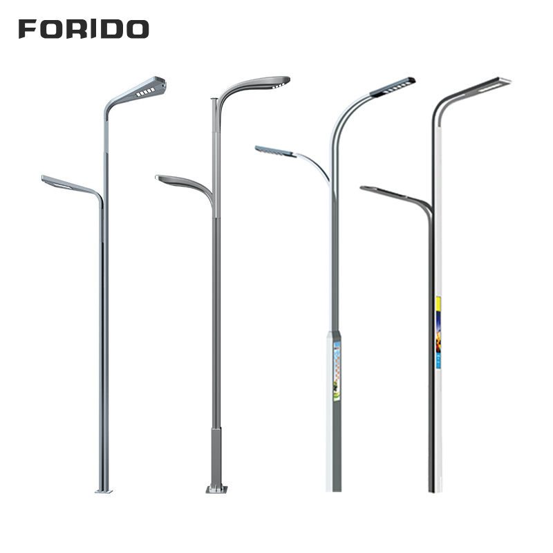 Street lamps with dual power supply from the mains electricity