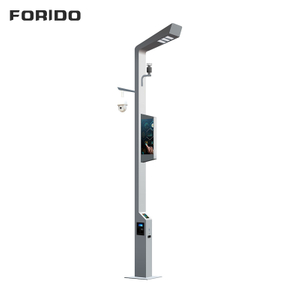 Single-arm Smart Street Light with Integrated Display and Camera