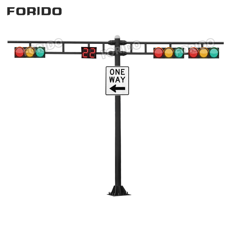 T-pole Double Cantilever Signal Lights T-pole Double Cantilever Signal Lights