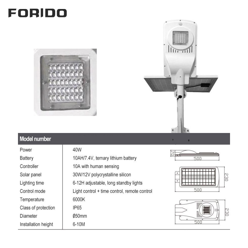 60W 90W 100W 120W Integrated Solar LED Lamp Cap
