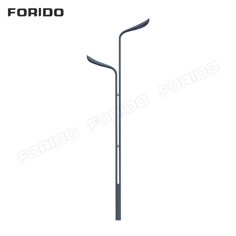 Street lamps with dual power supply from the mains electricity