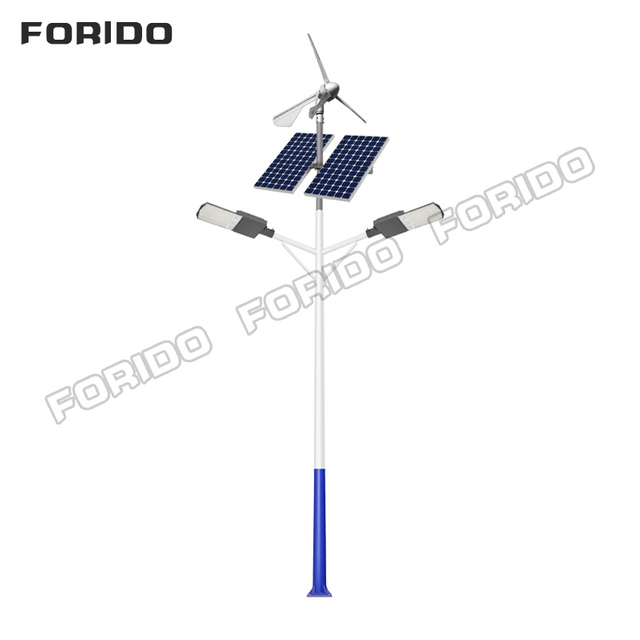 Wind-Solar Hybrid Split-Type Solar Street Light (Dual Arm)