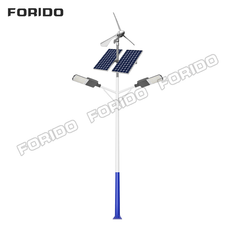 Wind-Solar Hybrid Split-Type Solar Street Light (Dual Arm)