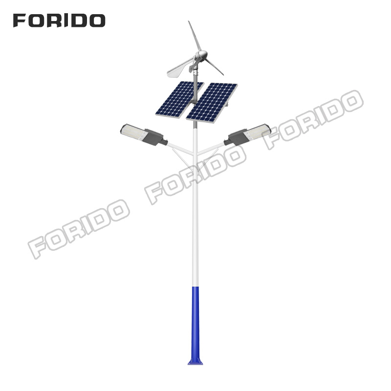 Wind-Solar Hybrid Split-Type Solar Street Light (Dual Arm)