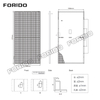 N-type Monocrystalline Silicon Bifacial Half-cell Solar Panel 530-500W