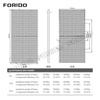 N-type Monocrystalline Silicon Bifacial Half-cell Solar Panel 560-580W