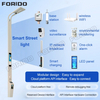 Streamlined Single-arm Smart Street Light with Integrated Display And Surveillance System
