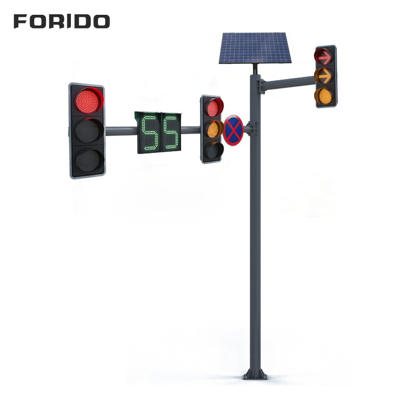 Solar F Pole Single Cantilever Signal Light