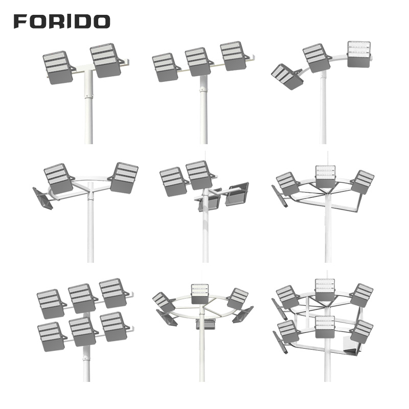Fixed T-shaped Lamp Panel Pole Light