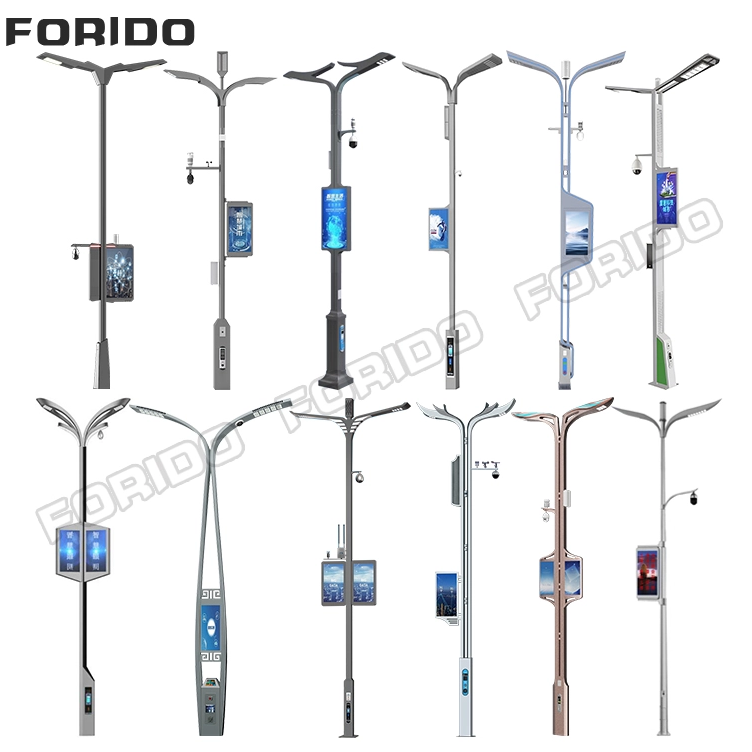 Twin-wing Smart Street Light with Integrated Display And Multi-sensor System
