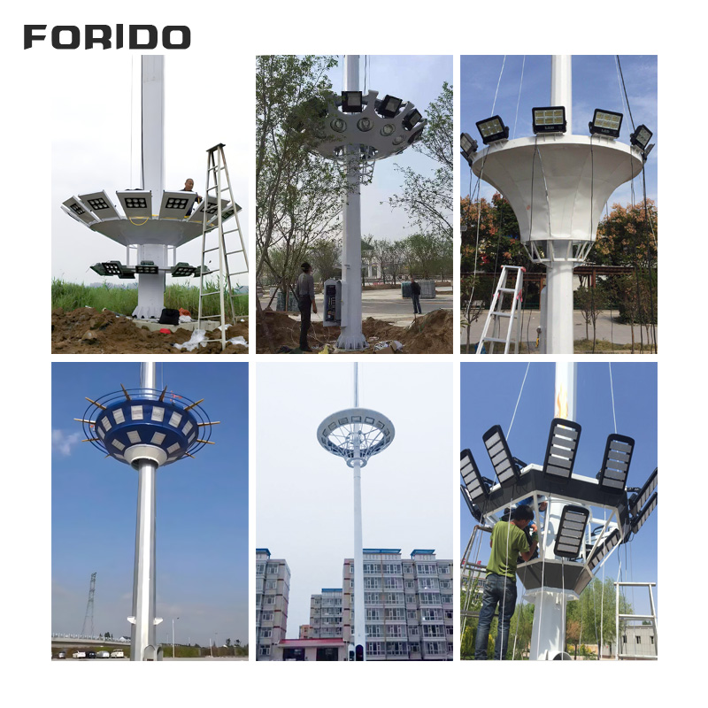 Liftable UFO Lamp Panel High Pole Light